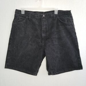 Wrangler Men's Shorts 42 Black Jeans Denim Cotton Work Wear